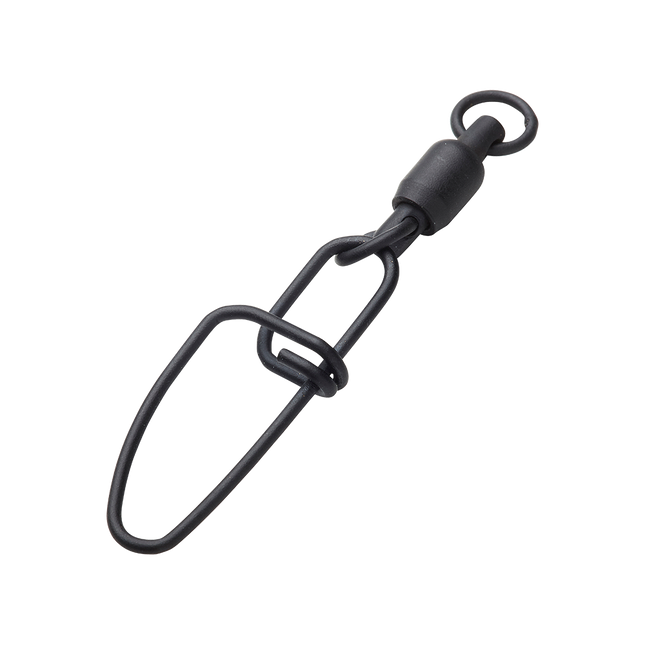 MadCat Stainl. BB Swivels w. Crossl. Snap Black