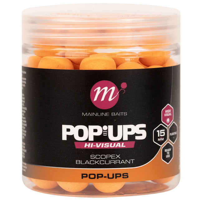 Mainline Hi-Vis Pop-ups Scopex & Blackcurrant 15mm