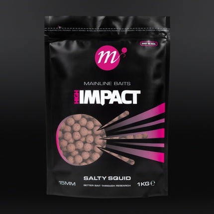 Mainline High Impact Salty Squid Boilies 1 kg