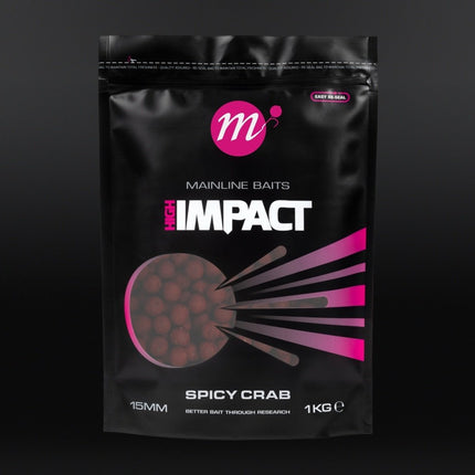 Mainline High Impact Spicy Crab Boilies 1 kg