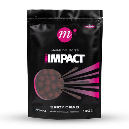 Mainline High Impact Spicy Crab Boilies 1 kg