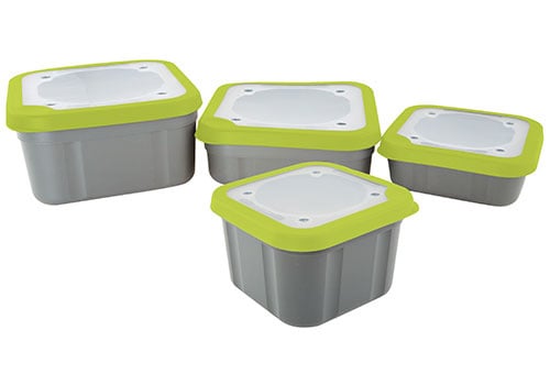 Matrix Bait Boxes Grey/Lime Solid Top