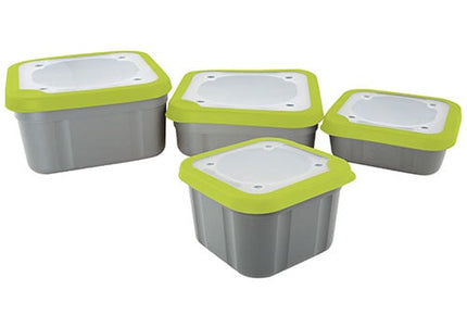 Matrix Bait Boxes Grey/Lime Solid Top