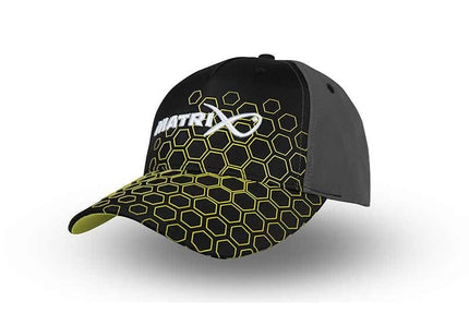 Matrix Hex Print Baseball Cap  - Black