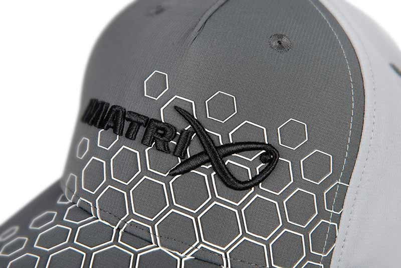 Matrix Hex Print Baseball Cap  - Grey