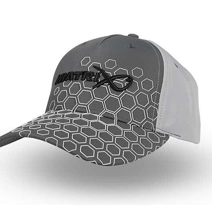 Matrix Hex Print Baseball Cap  - Grey
