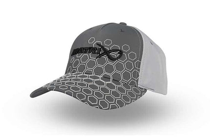 Matrix Hex Print Baseball Cap  - Grey