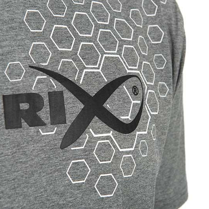 Matrix Hex Print T-Shirt Grey