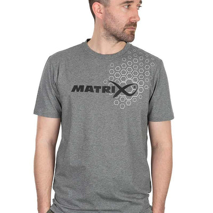 Matrix Hex Print T-Shirt Grey