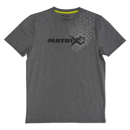 Matrix Hex Print T-Shirt Grey