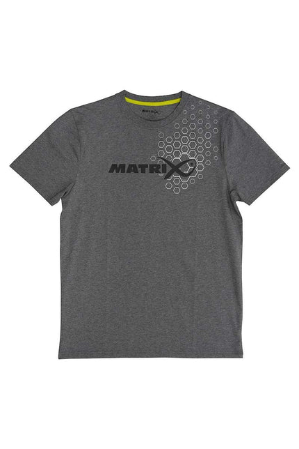 Matrix Hex Print T-Shirt Grey