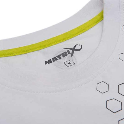 Matrix Hex Print T-Shirt White