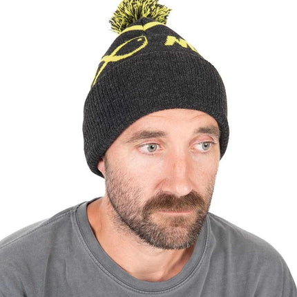 Matrix Lime & Grey Bobble Hat