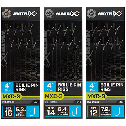 Matrix MXC- 3 4 Boilie Pin Rigs