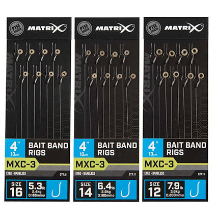 Matrix MXC-3 Bait Band Rigs 10cm/4ins