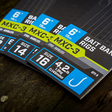 Matrix MXC-3 Bait Band Rigs 15cm/6ins