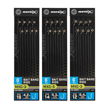 Matrix MXC-3 Bait Band Rigs 15cm/6ins