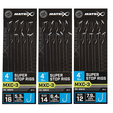 Matrix MXC-3 Super Stop Rigs 10cm/4ins