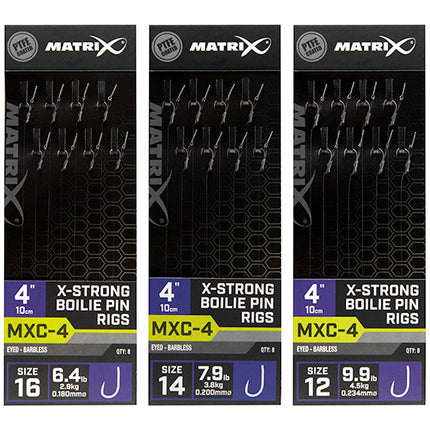 Matrix MXC-4 4 X-Strong Boilie Pin Rigs