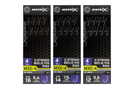 Matrix MXC-4 4 X-Strong Boilie Pin Rigs