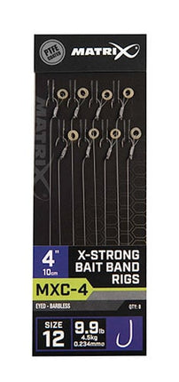 Matrix MXC-4 X Strong Bait Band Rigs 10cm/4ins