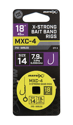 Matrix MXC-4 X Strong Bait Band Rigs 45cm /18ins
