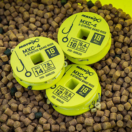 Matrix MXC-4 X Strong Bait Band Rigs 45cm /18ins