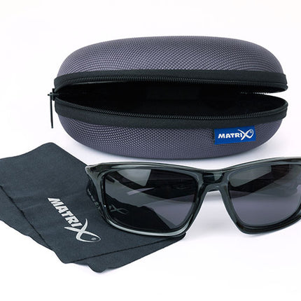 Matrix Wraps Trans Black Frame Grey Lenses