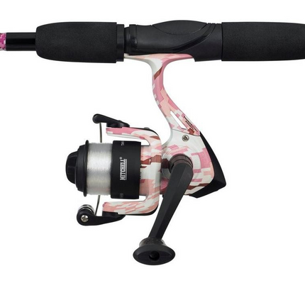 Mitchell Tanager Pink Camo II 212 7-20 Spin Combo