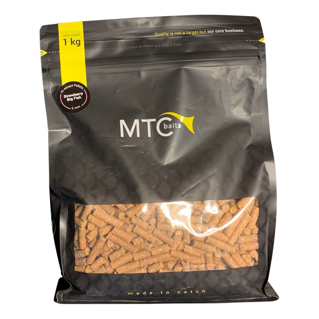 MTC Baits Strawberry Big Fish Pellets - 1 kg -