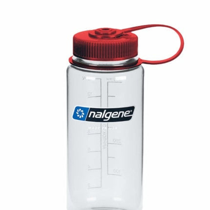 Nalgene Wide-Mouth Sustain Water Bottle 500ml - Clear, Red