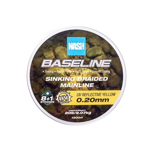 NASH Baseline Sinking Braid UV Yellow 600m