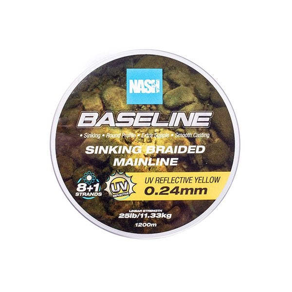 NASH Baseline Sinking Braid UV Yellow 600m