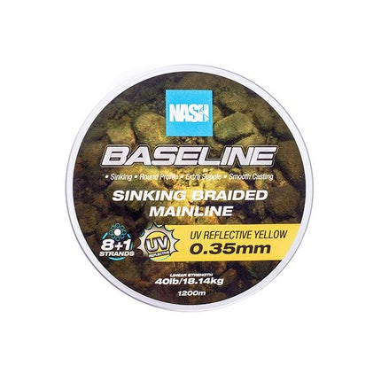 NASH Baseline Sinking Braid UV Yellow 600m