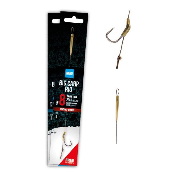 NASH Big Carp Rig Barbless