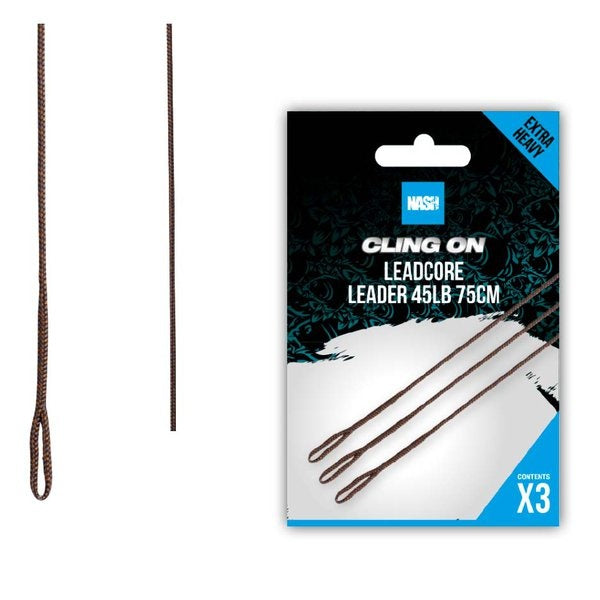 NASH Cling On Leadcore Leader 75cm