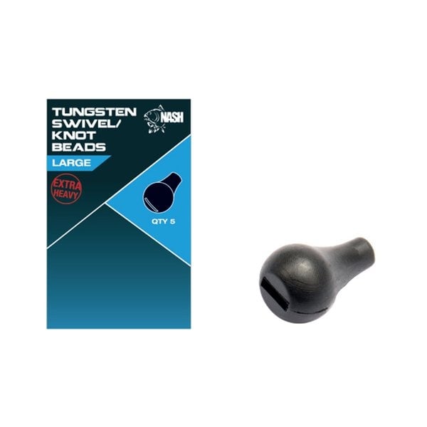 NASH Cling On Tungsten Swivel & Knot Bead Large