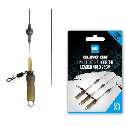 NASH Cling On Unleaded Helicopter Leader 75cm