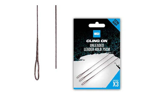 NASH Cling On Unleaded Leader 75cm