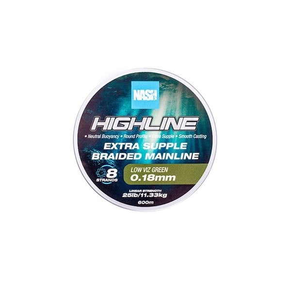 NASH Highline Floating Braid Green 1200m