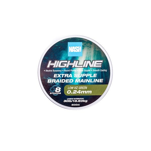 NASH Highline Floating Braid Green 1200m