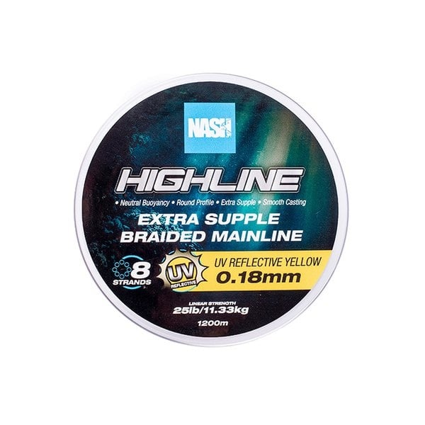 NASH Highline Floating Braid UV Yellow 1200m