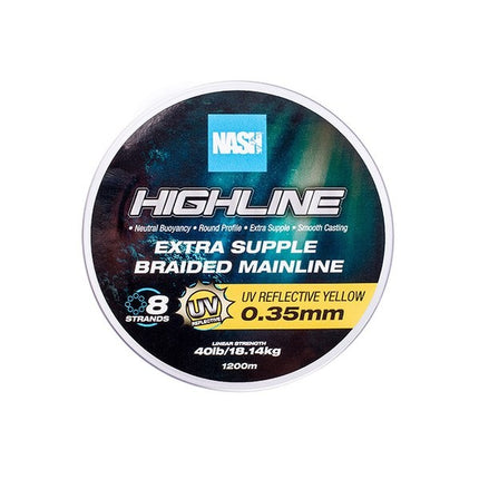NASH Highline Floating Braid UV Yellow 1200m
