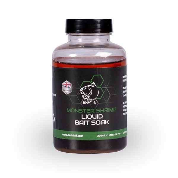 NASH Monster Shrimp Liquid Bait Soak 250ml