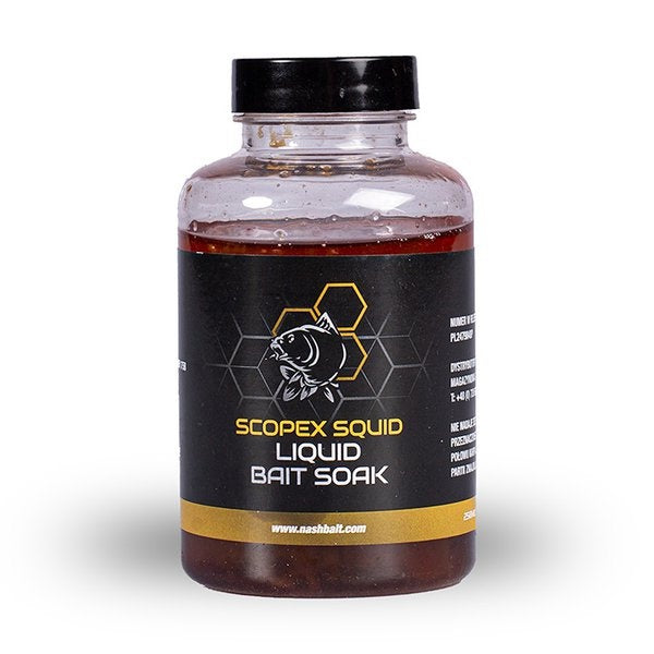 NASH Scopex Squid Liquid Bait Soak 250ml
