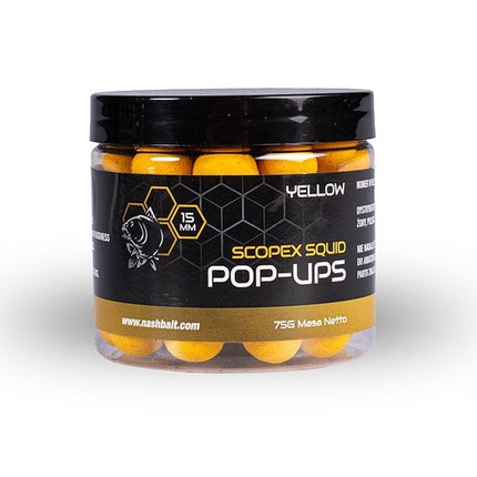 NASH Scopex Squid Pop Ups 75g Yellow
