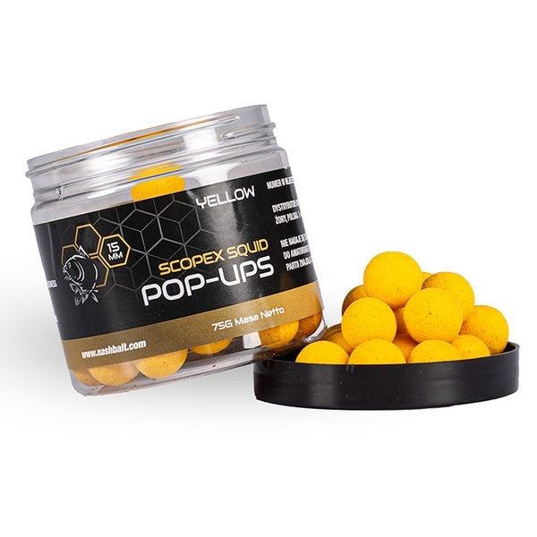 NASH Scopex Squid Pop Ups 75g Yellow