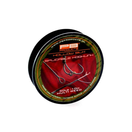 PB Products Hollow Silk Splicable Hooklink 10m 30b Multi