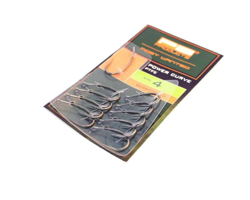 PB Products Power Curve Hook PTFE 10pcs