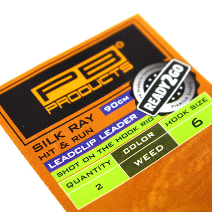 PB Products R2G Clip SR Leader 90/ Shot on the Hook Rig 2pcs Weed